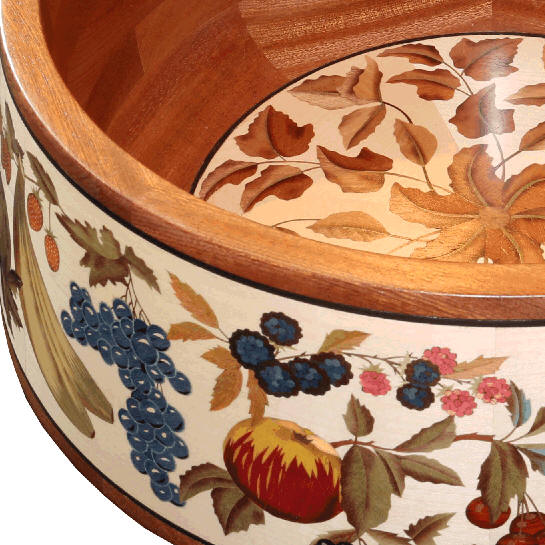 bowl with marquetry decoration